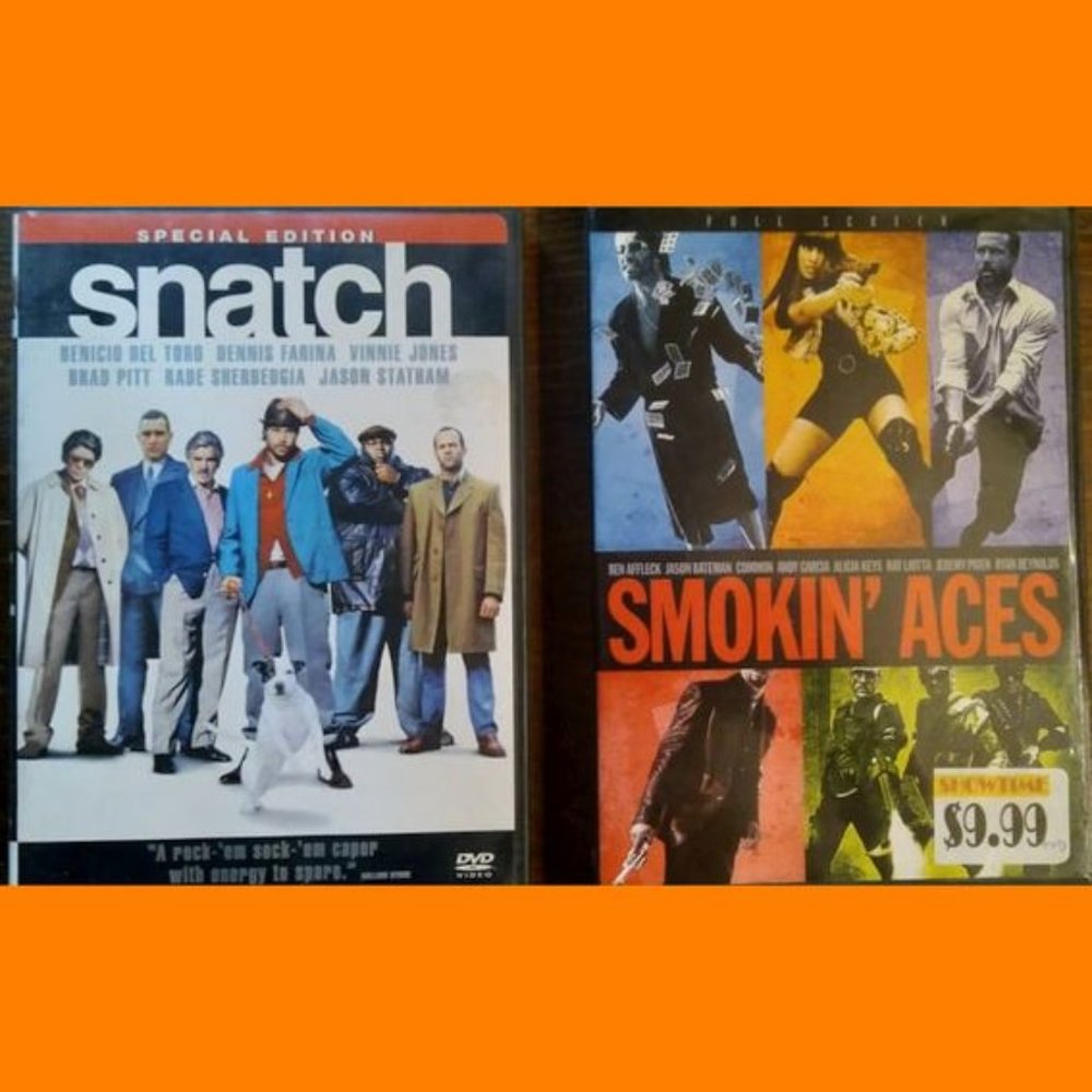 2 for $10 DVD movies- "Snatch 2-disc Special Edition" & "Smokin' Aces"